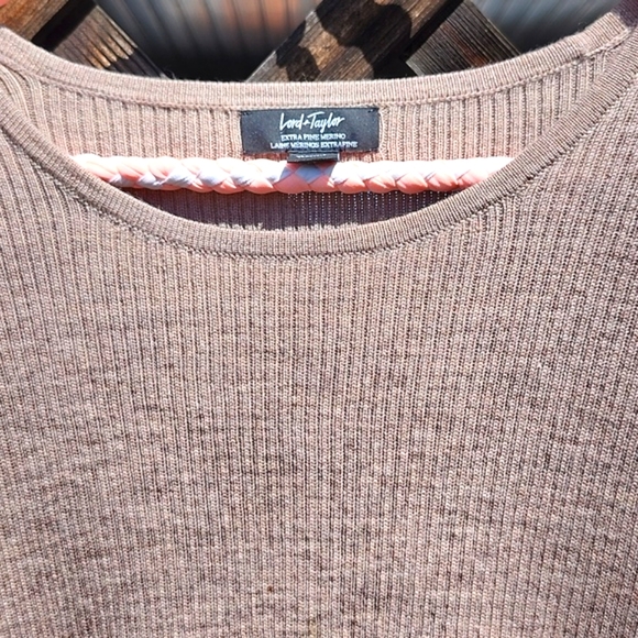 ⭐️Lord and Taylor 100% Extra fine Marion Tan Shirt - Picture 5 of 9